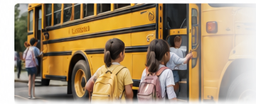 School bus ready for pickup
